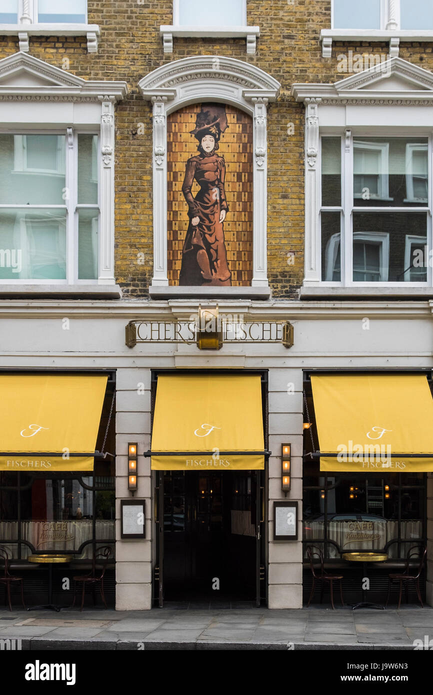 Marylebone High Street, City of Westminster, London, England, U.K. Stock Photo