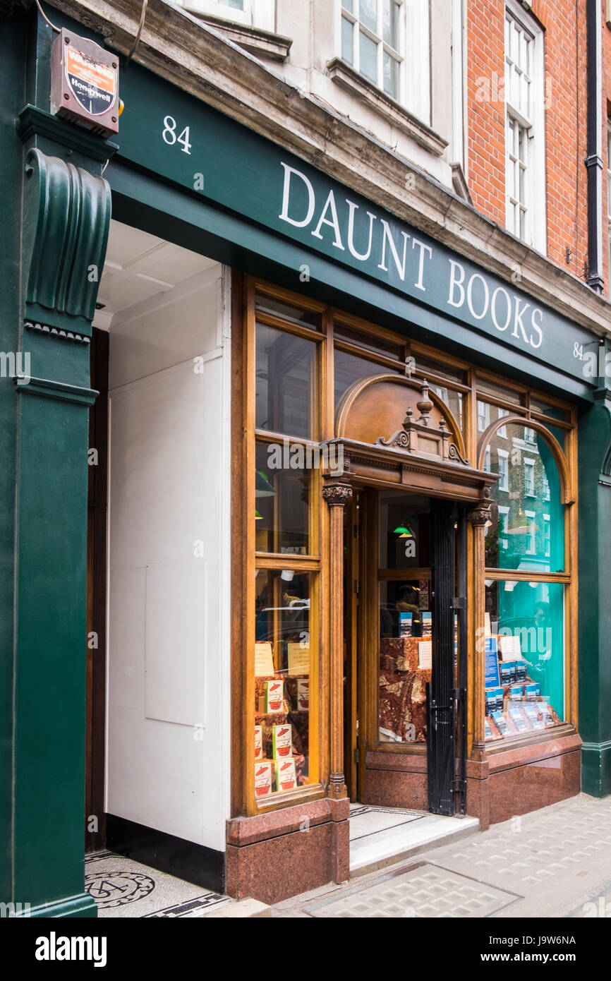 Daunt book shop on Marylebone High Stret, London, England, U.K. Stock Photo