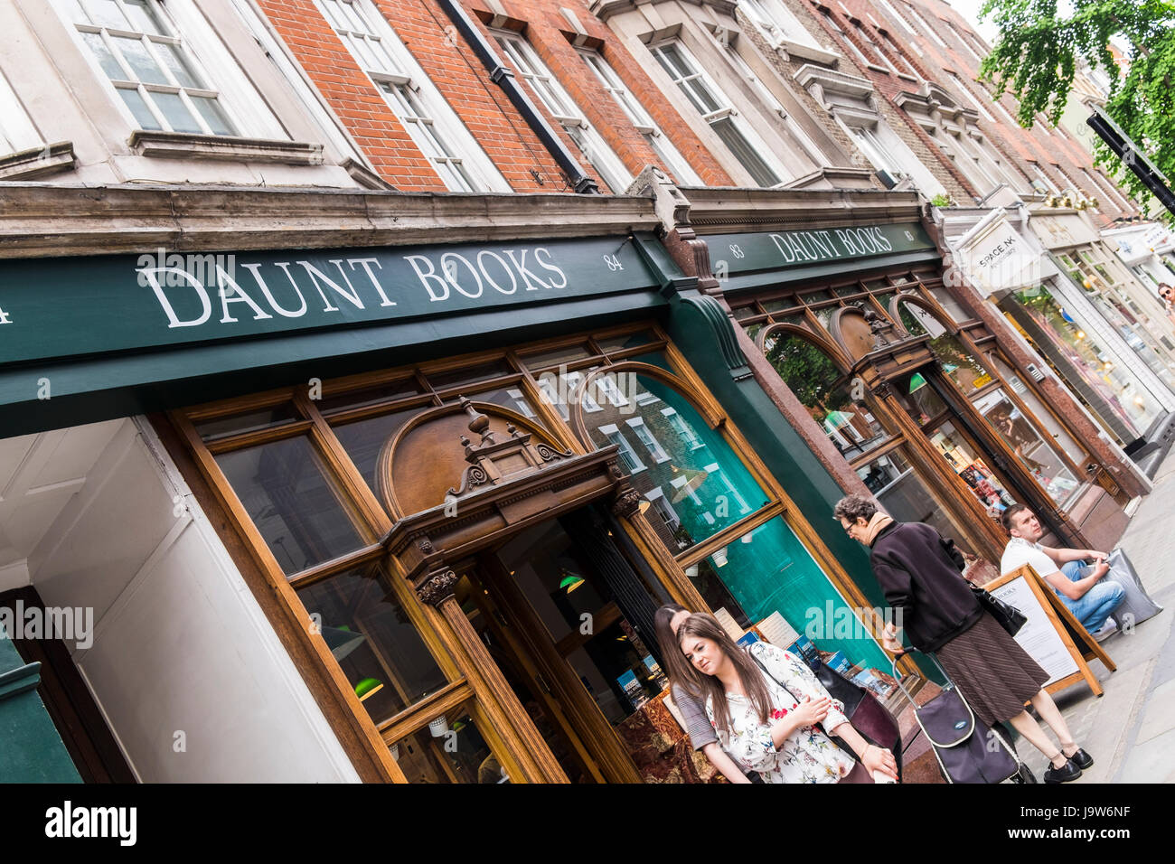 Daunt book shop on Marylebone High Stret, London, England, U.K. Stock Photo