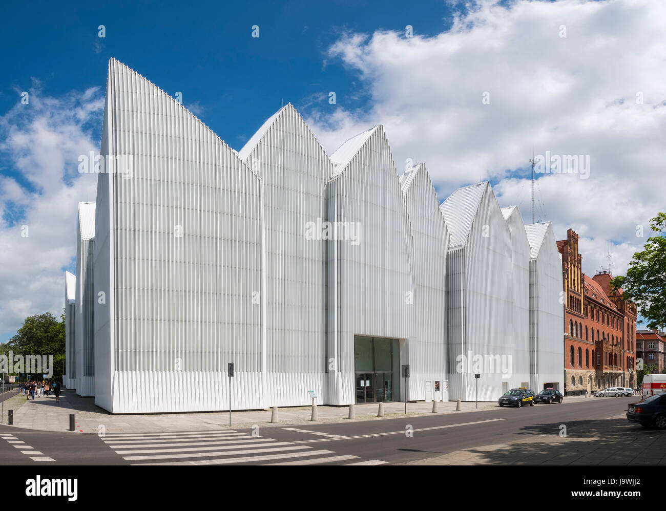 Exterior view of Szczecin Filharmonia concert hall in Szczecin , Poland. Stock Photo