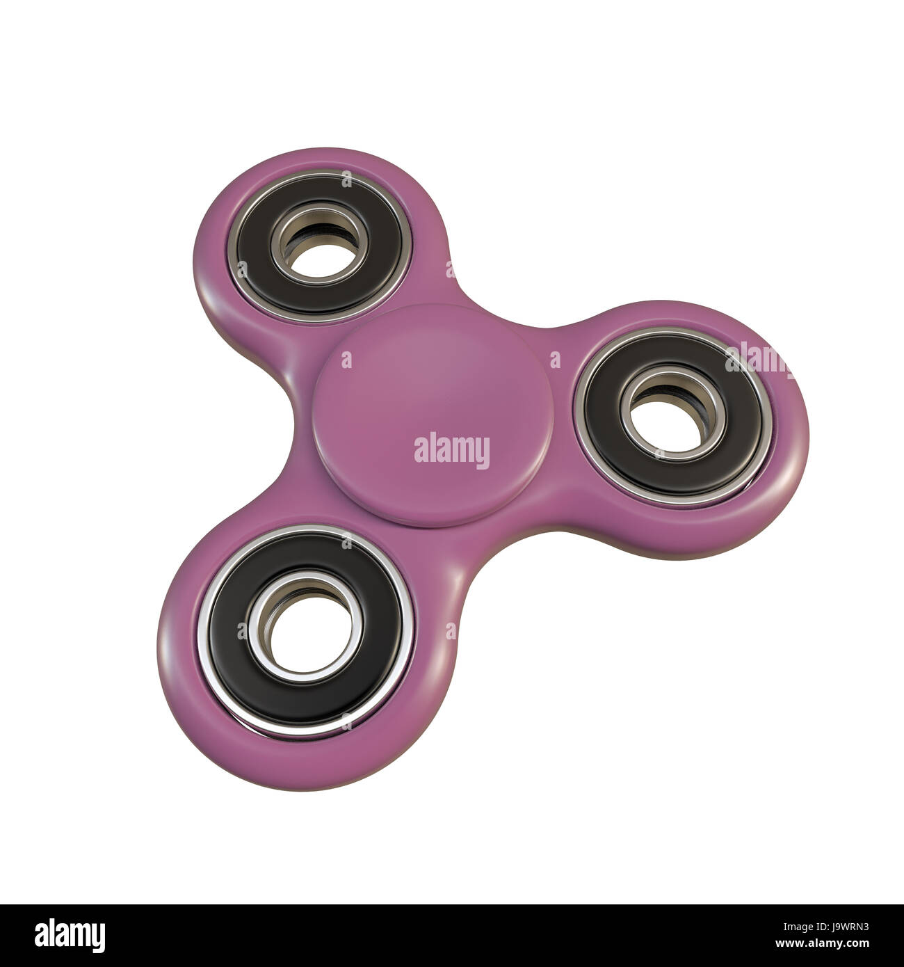 3d illustration of a fidget spinner isolated on white background Stock ...