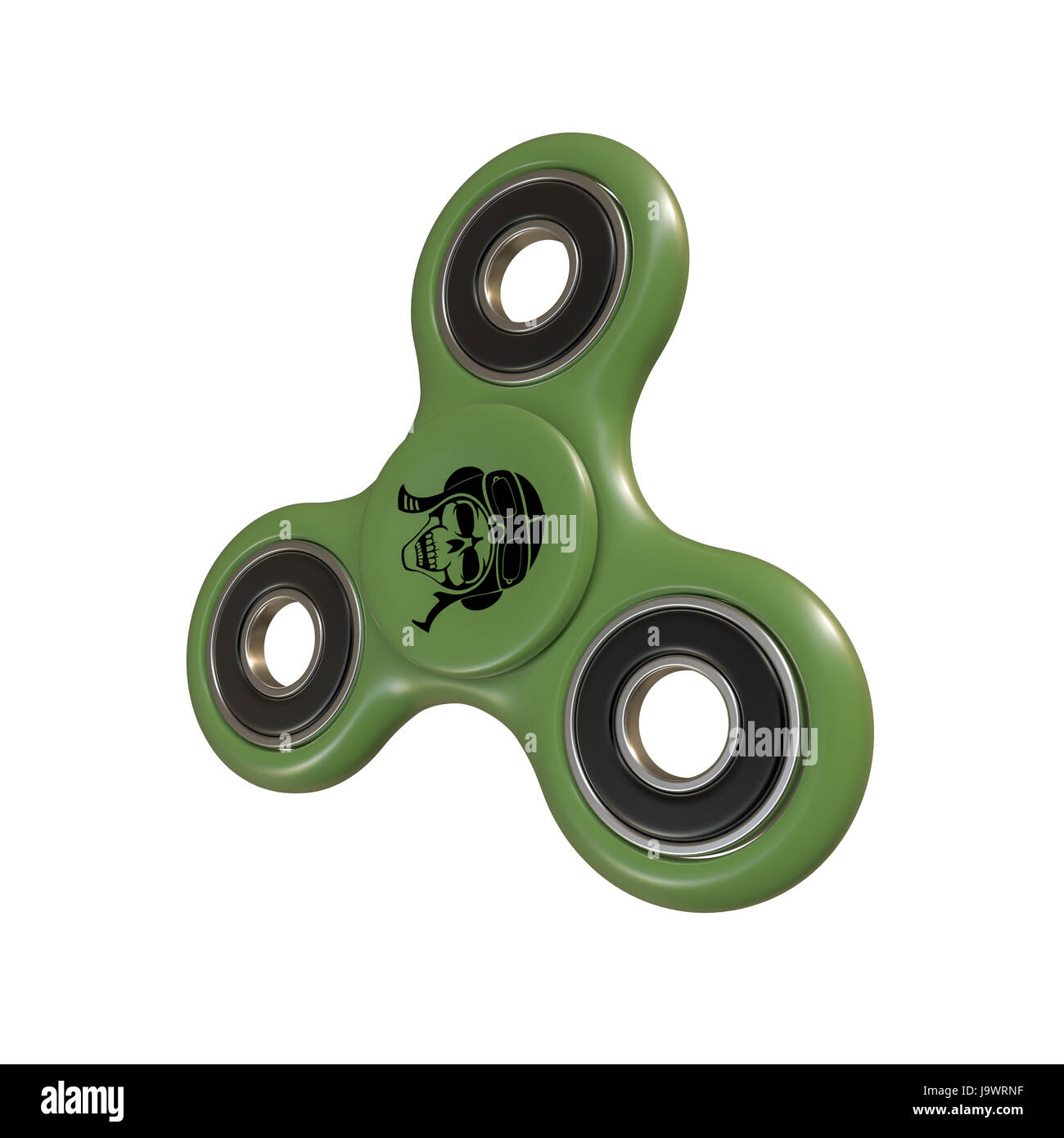 3d illustration of a fidget spinner isolated on white background Stock ...