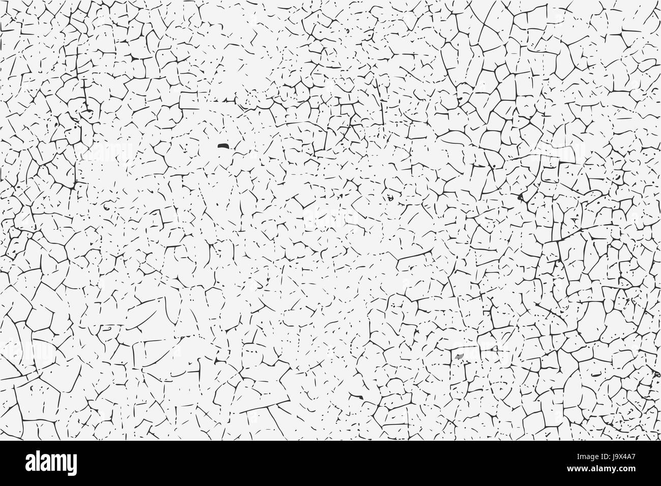 Grunge overlay texture. Vector illustration of black and white abstract grunge old weathered cracked background for your design Stock Vector