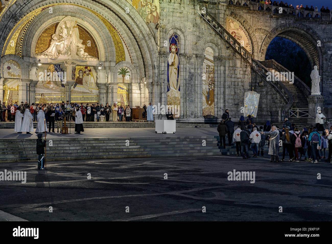 France, Hautes Pyrenees, Lourdes, Sanctuary Basilica of Our Lady of