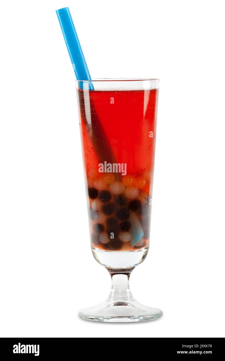 bubble tea with exact clipping path Stock Photo - Alamy