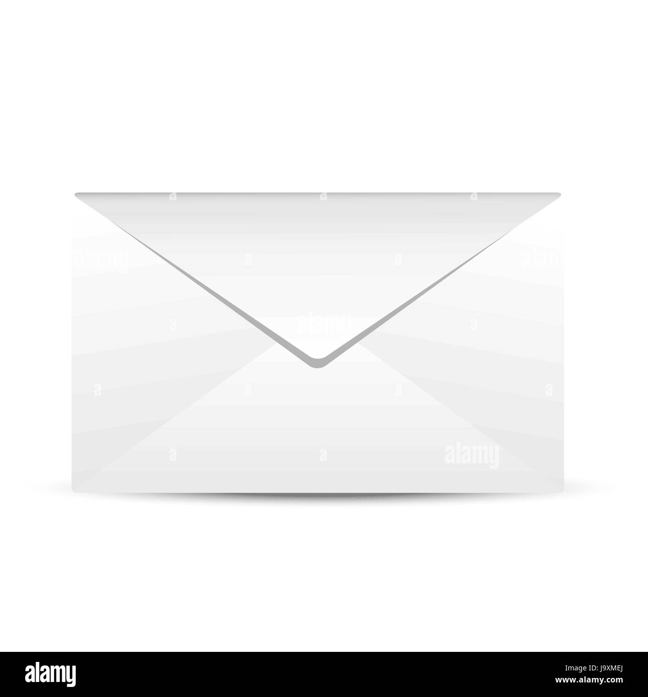 Paper envelope on a white background, vector illustration Stock Vector
