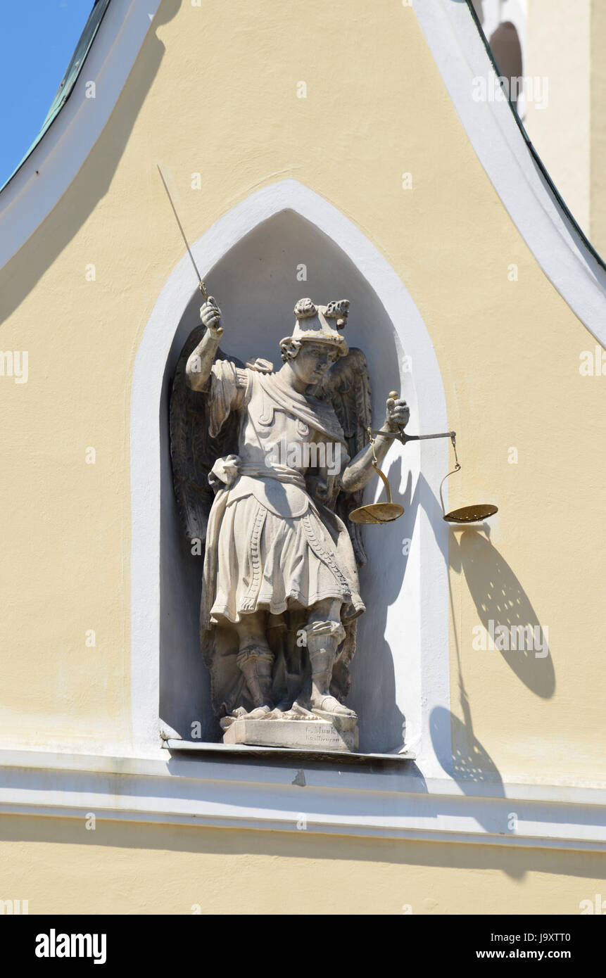 town hall, punishment, sword, arm, weapon, scales, justice, judgment