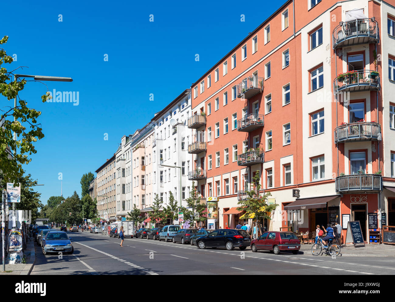 Schlesische Strasse in the Kreuzberg district, Berlin, Germany Stock Photo