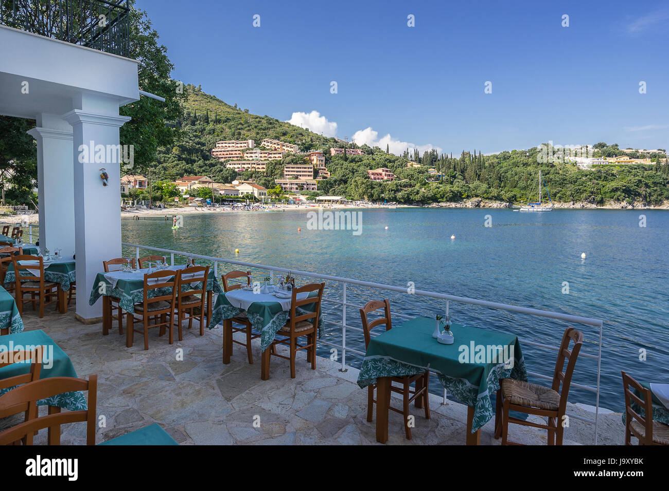 Kalami white House the home of the Durrell family on Corfu Stock Photo