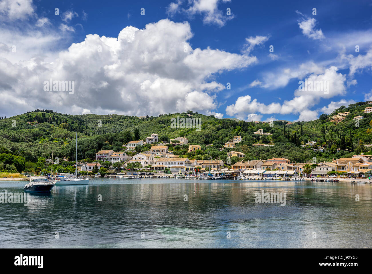 Agios Stefanos on the north east coast of Corfu Stock Photo - Alamy