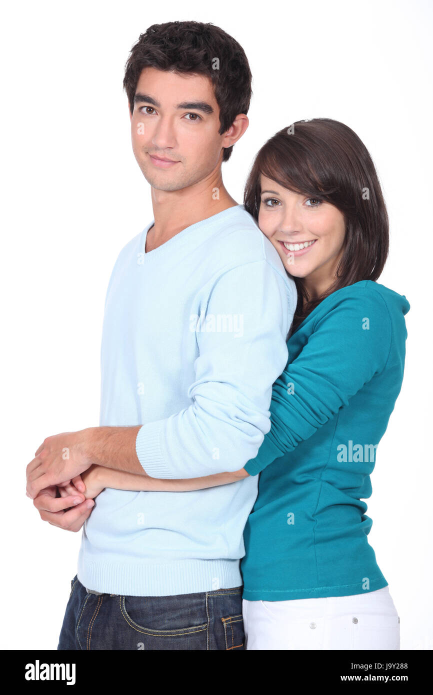 affection, hugging, young, younger, couple, pair, relationship ...