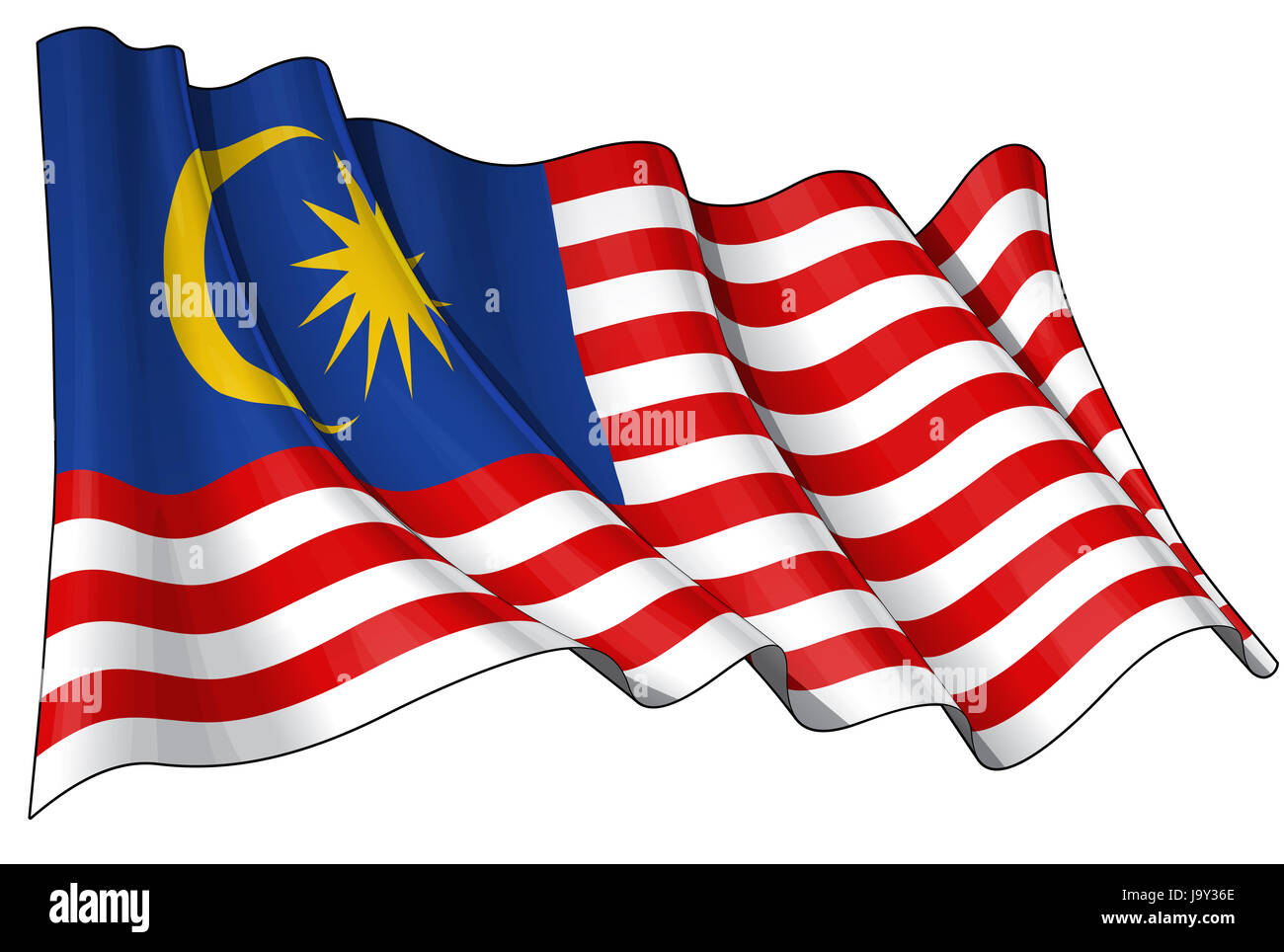 far east, malaysia, crescent, half moon, far east, emblem, asia, malaysia, Stock Photo