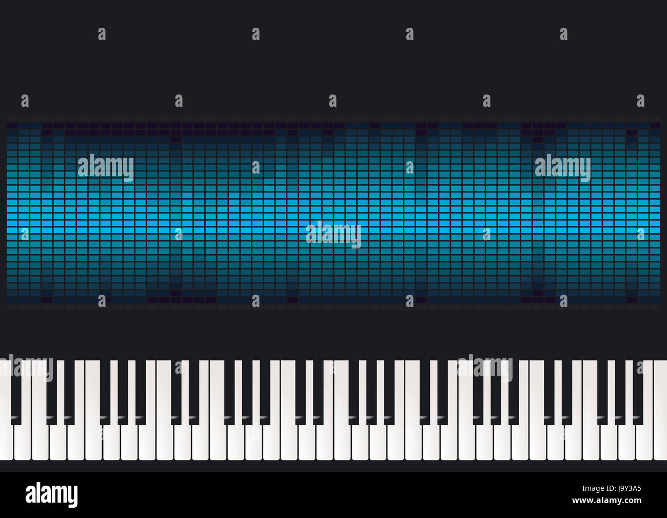 piano with equalizer Stock Photo Alamy