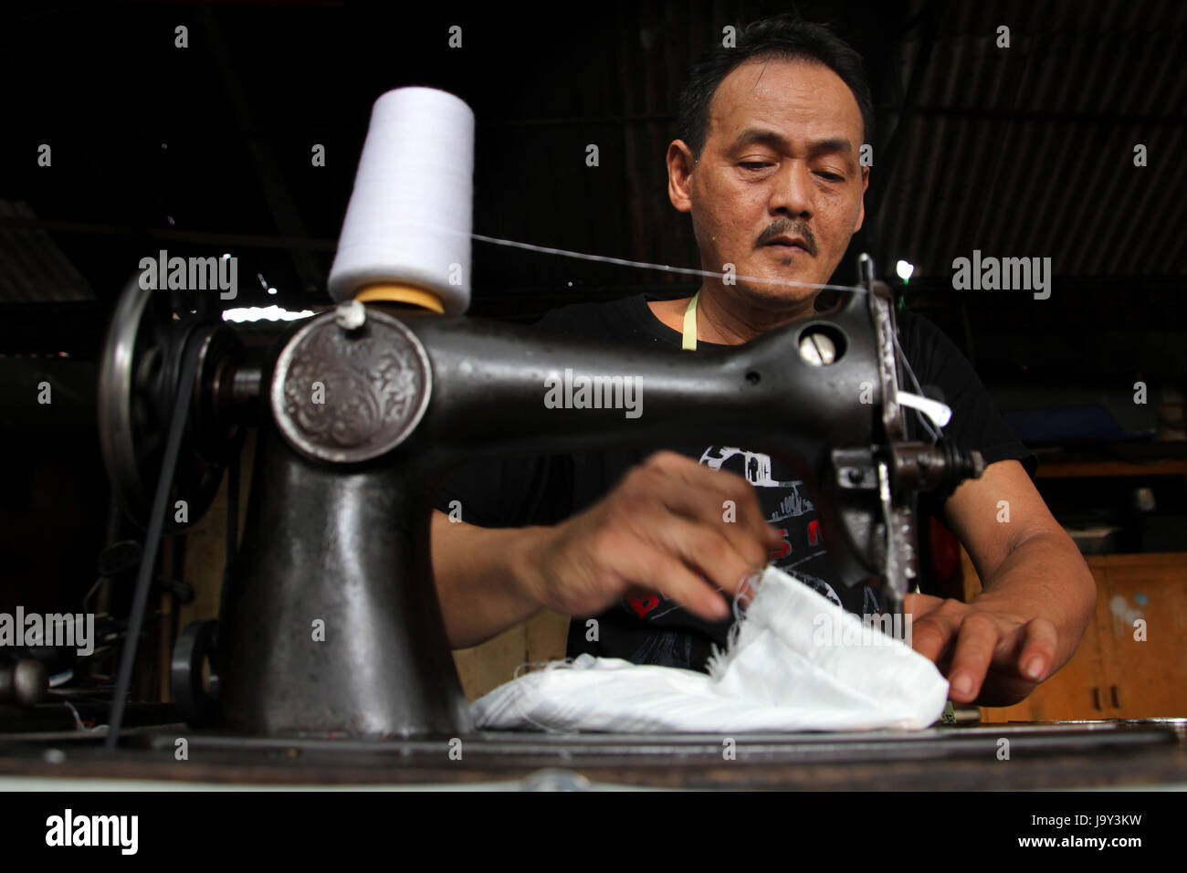 The tailor from Manggarai Sewing Garden South Jakarta, admitted still