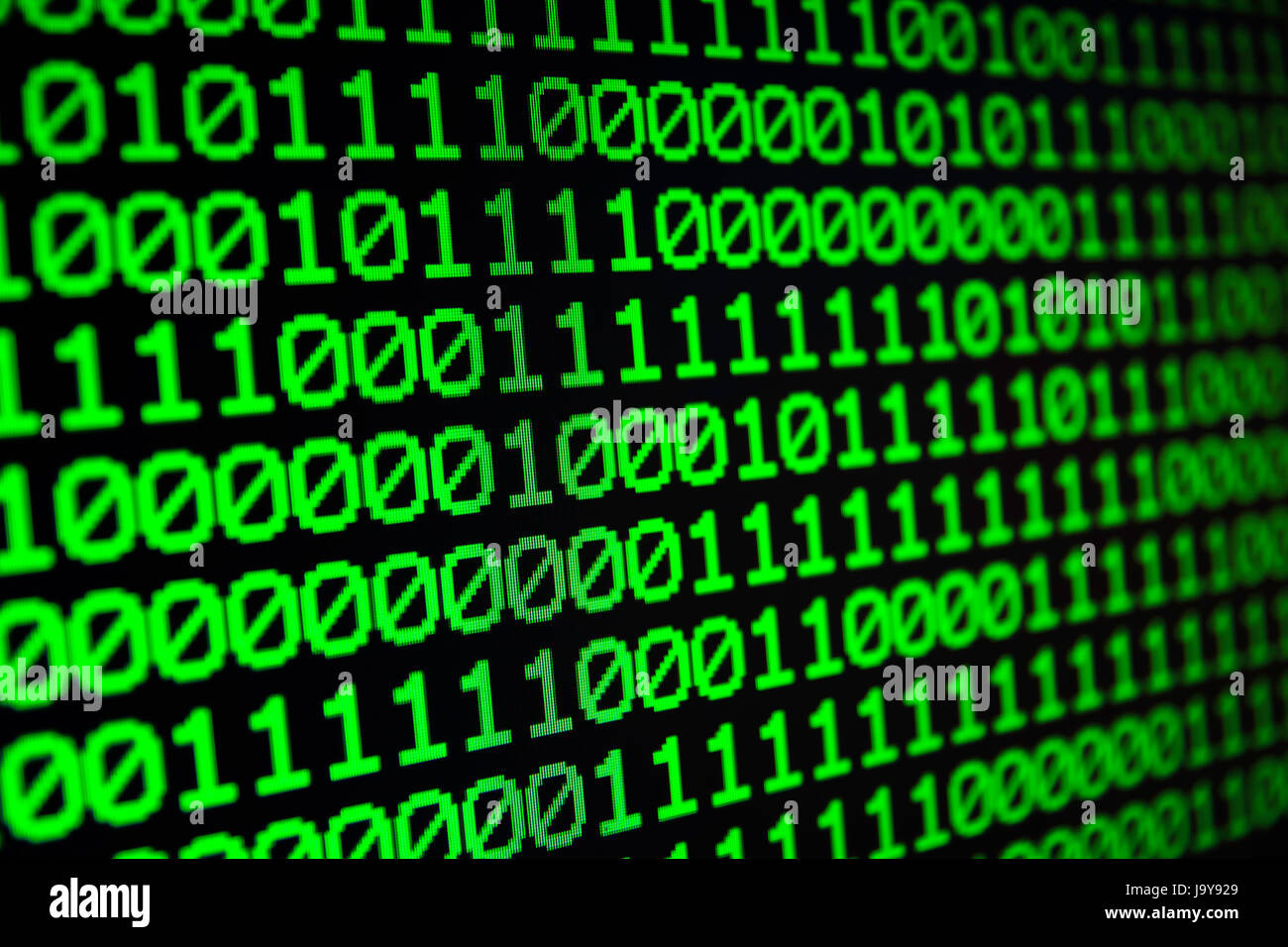 Binary Matrix Computer Data Code Seamless Background Binary Code For