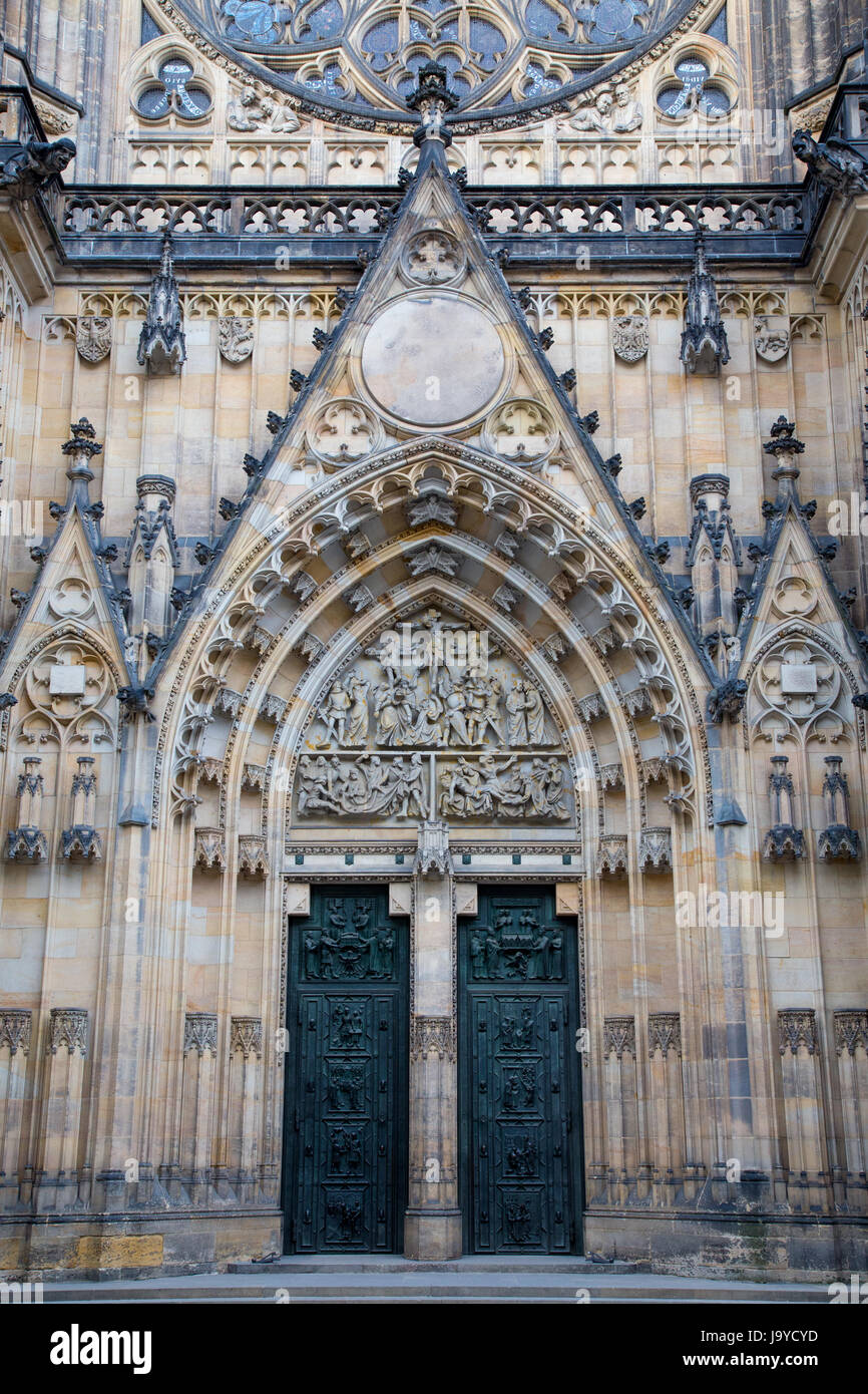St. Vitus Cathedral in Prague Castle, Prague, Czech Republic Stock Photo