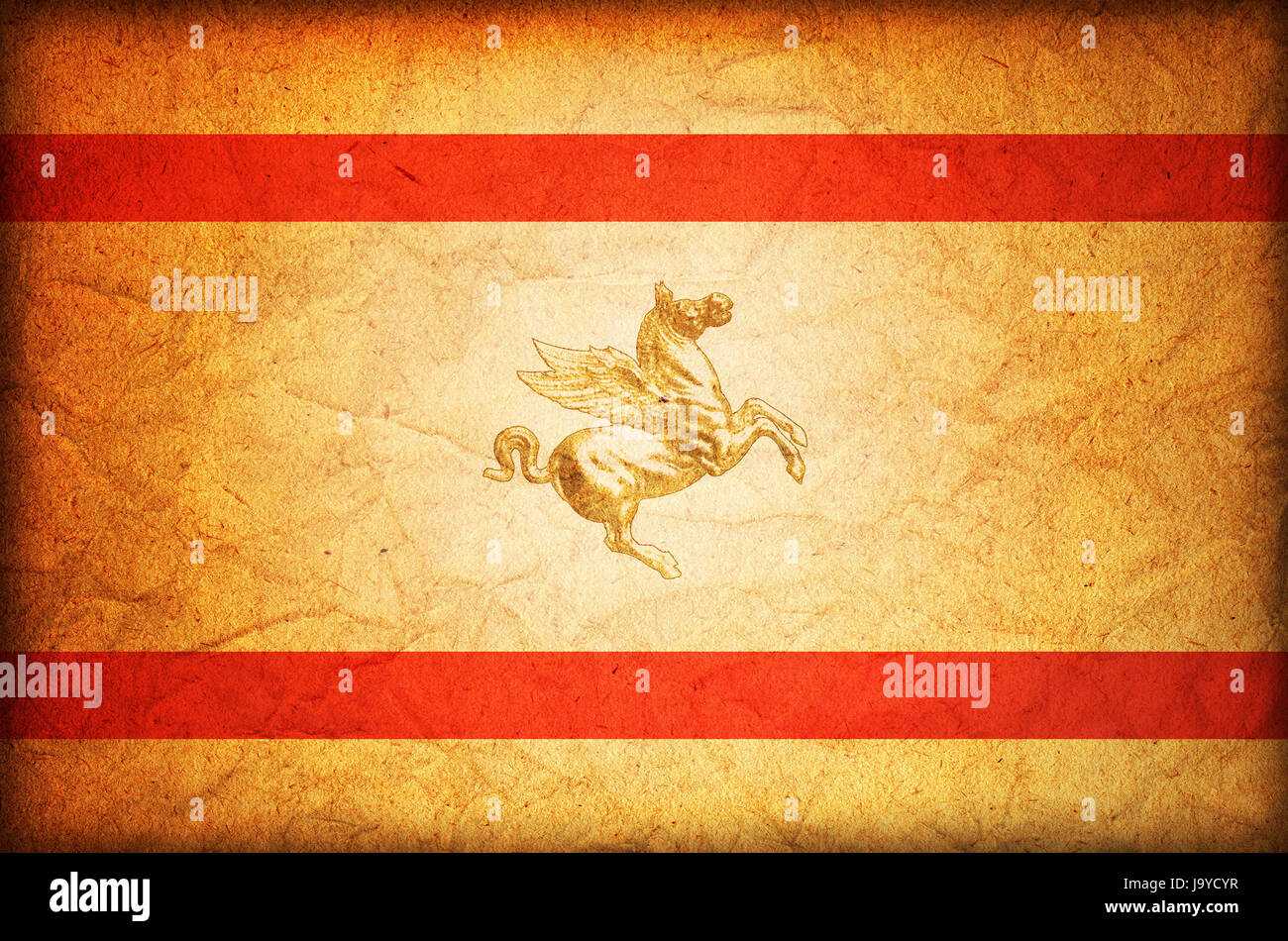 isolated, emblem, vintage, tuscany, illustration, flag, region, sign ...