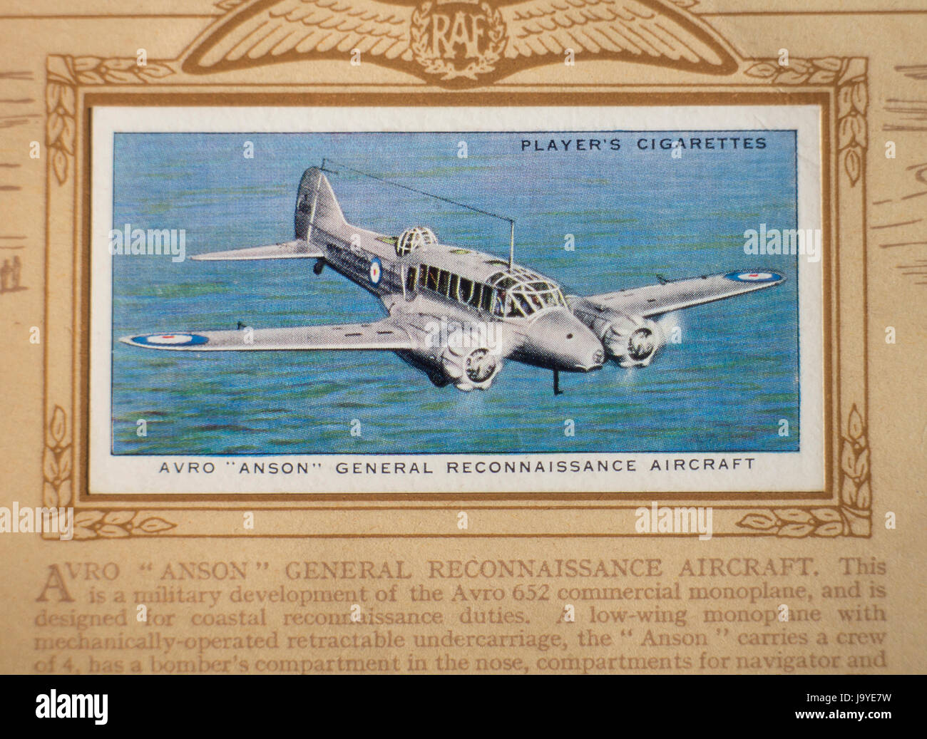 john player cigarette cards aircraft of the royal air force John players and sons hi-res stock photography and images