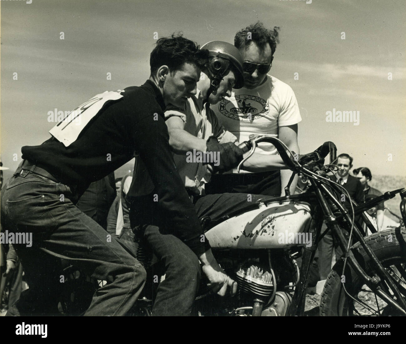 Santa Clara County, California, April 5, 1940-Members of a Motorcycle ...