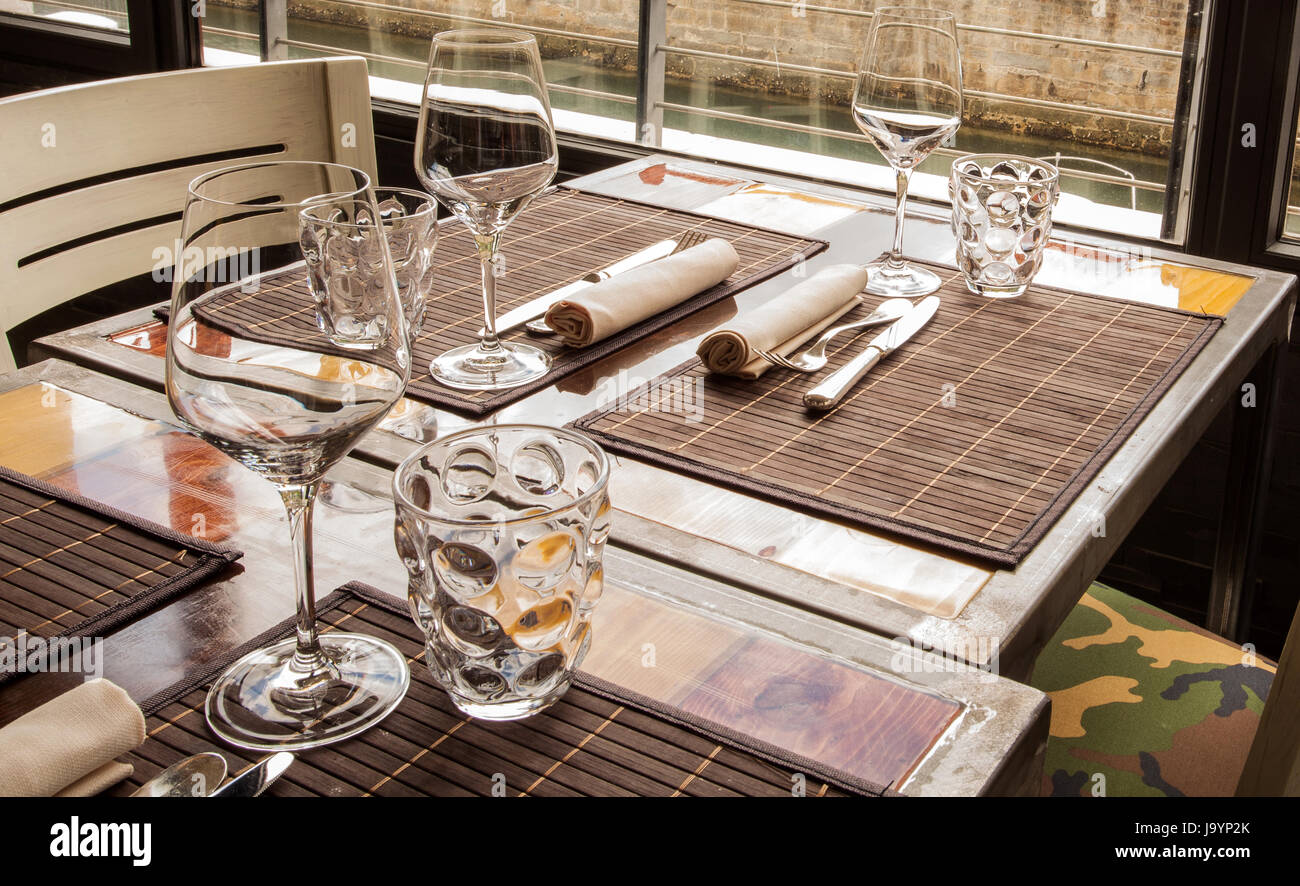 Design details of a restaurant, ambient light, backlit Stock Photo - Alamy