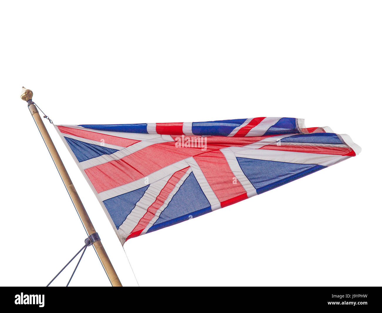 Union Jack national flag of the United Kingdom (UK) - isolated over ...