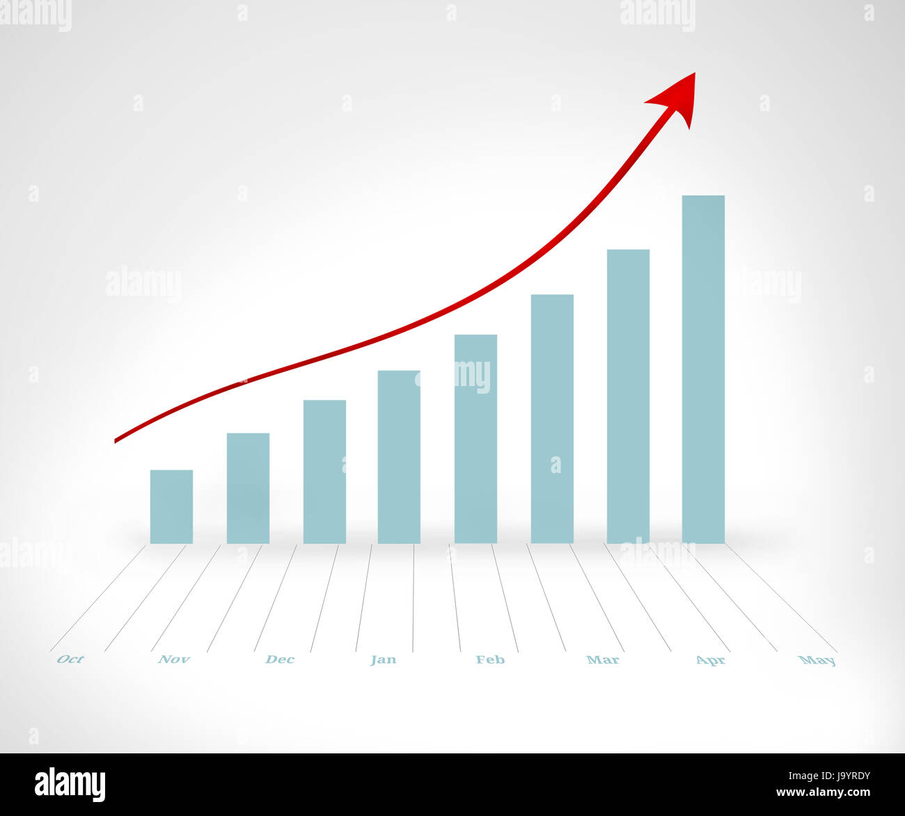 Look at the graphical presentation against a white background Stock ...