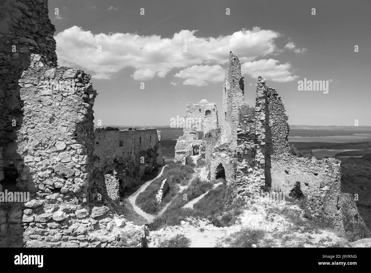 Ancient fortress Black and White Stock Photos & Images - Alamy