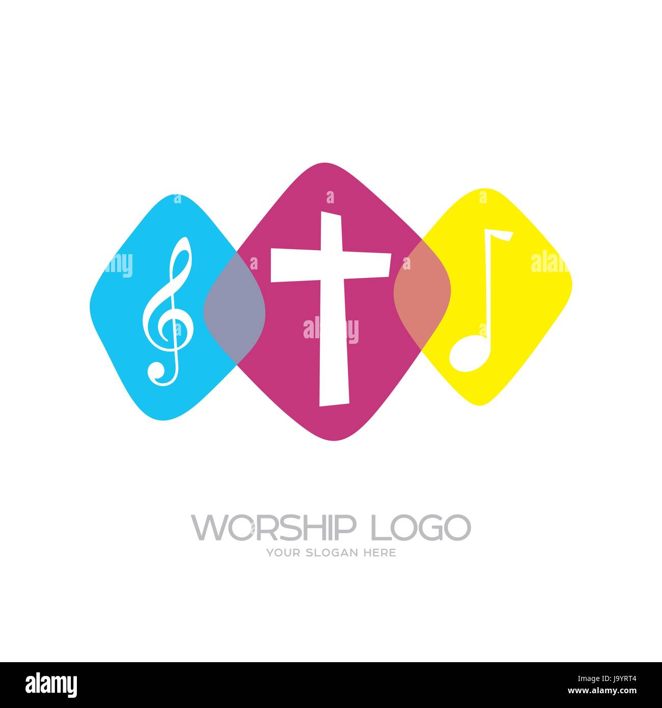 Worship logo. Cristian symbols. Worship logo. Cristian symbols. The ...