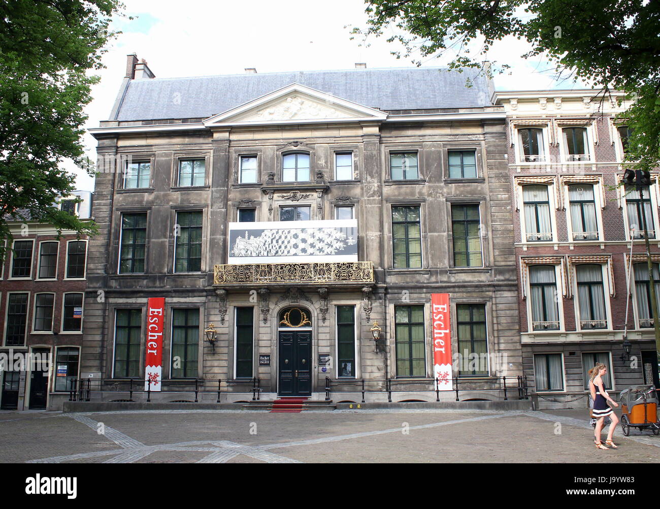 Mid 18th century Lange Voorhout Palace, The Hague (Den Haag), Netherlands. Now a museum with a permanent M.C. Escher exhibition Stock Photo