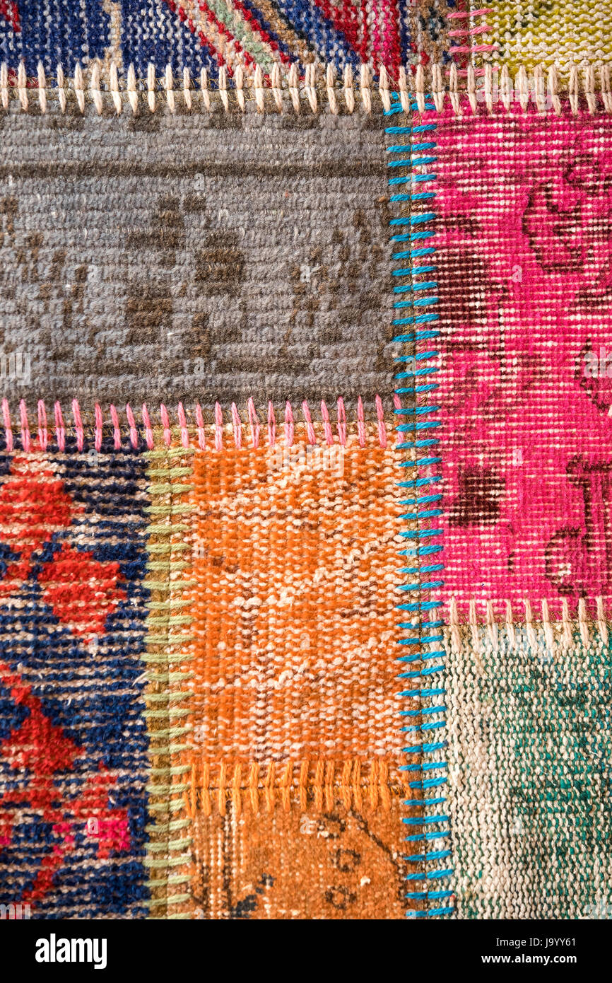 Texture of a piece of old carpet to sew thick threads Stock Photo Alamy