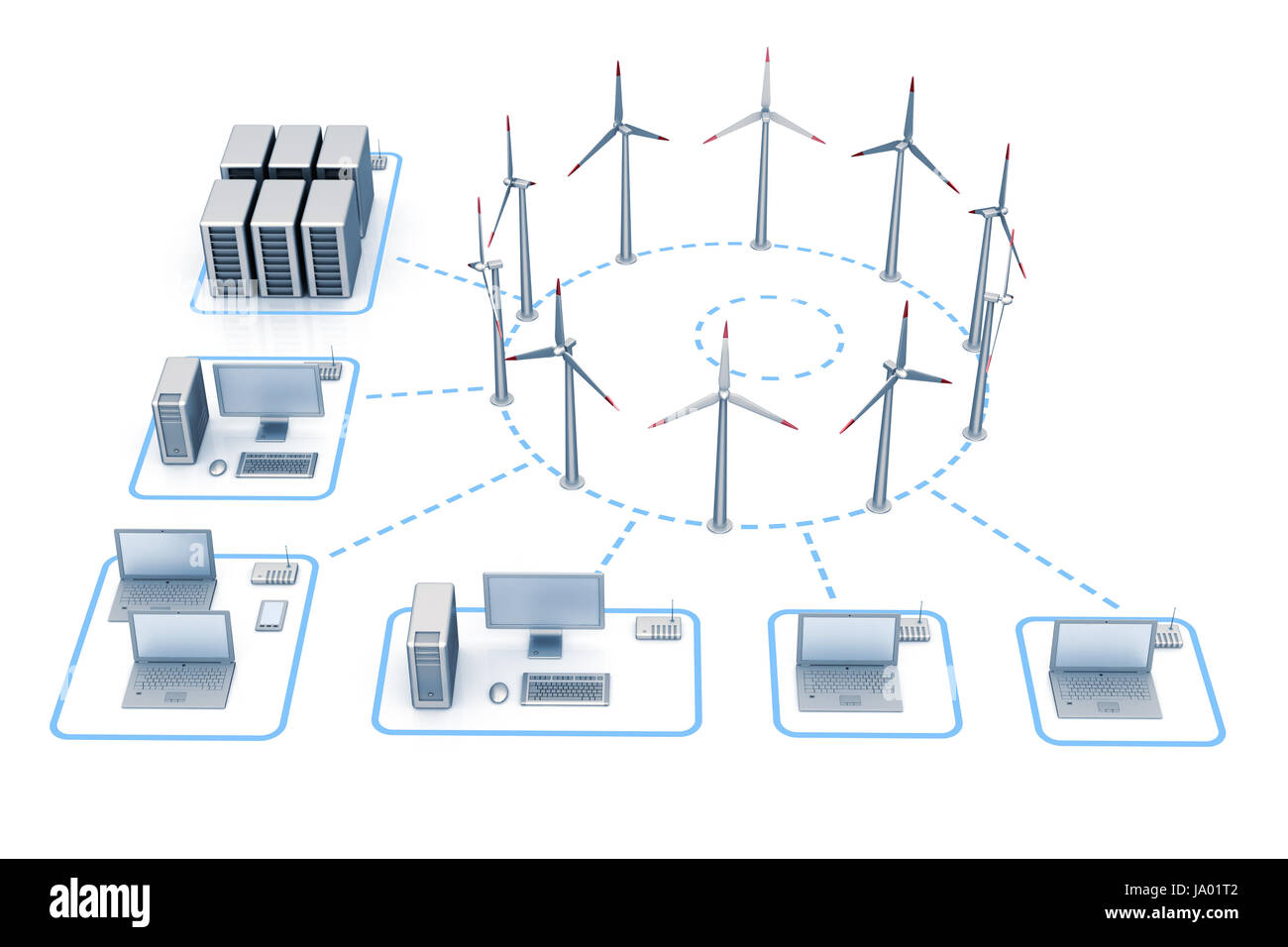 blue, PC, computers, computer, isolated, social, model, design, project ...