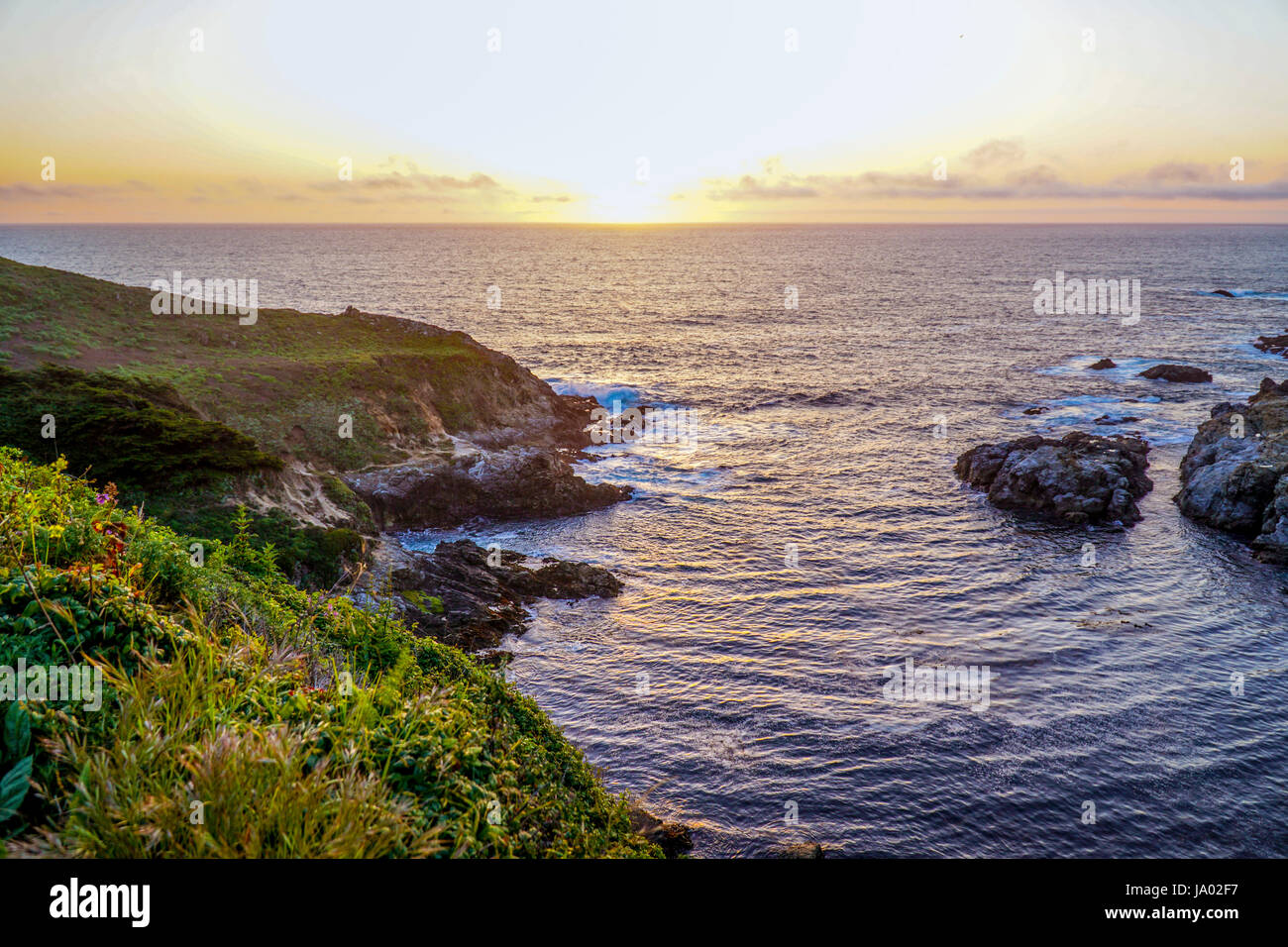 Pacific Ocean at Big Sur California Stock Photo - Alamy