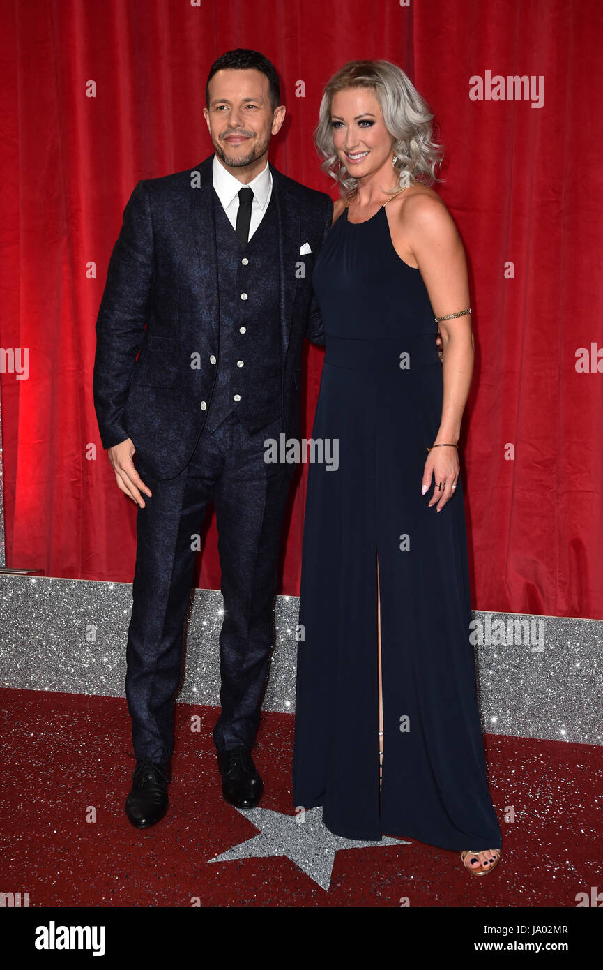 Faye Tozer and Lee Latchford-Evans attending the British Soap Awards