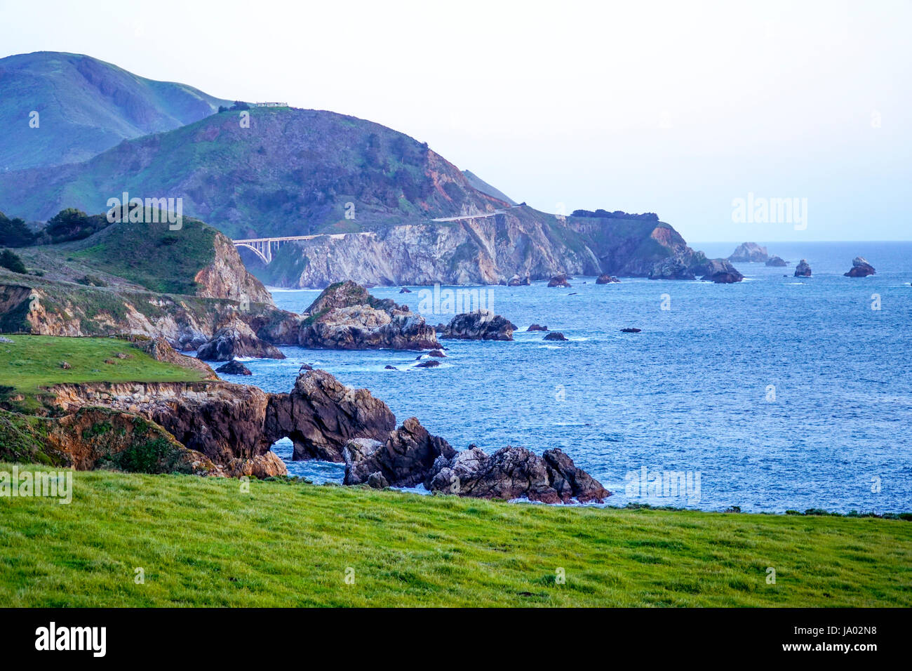 Pacific Ocean at Big Sur California Stock Photo - Alamy