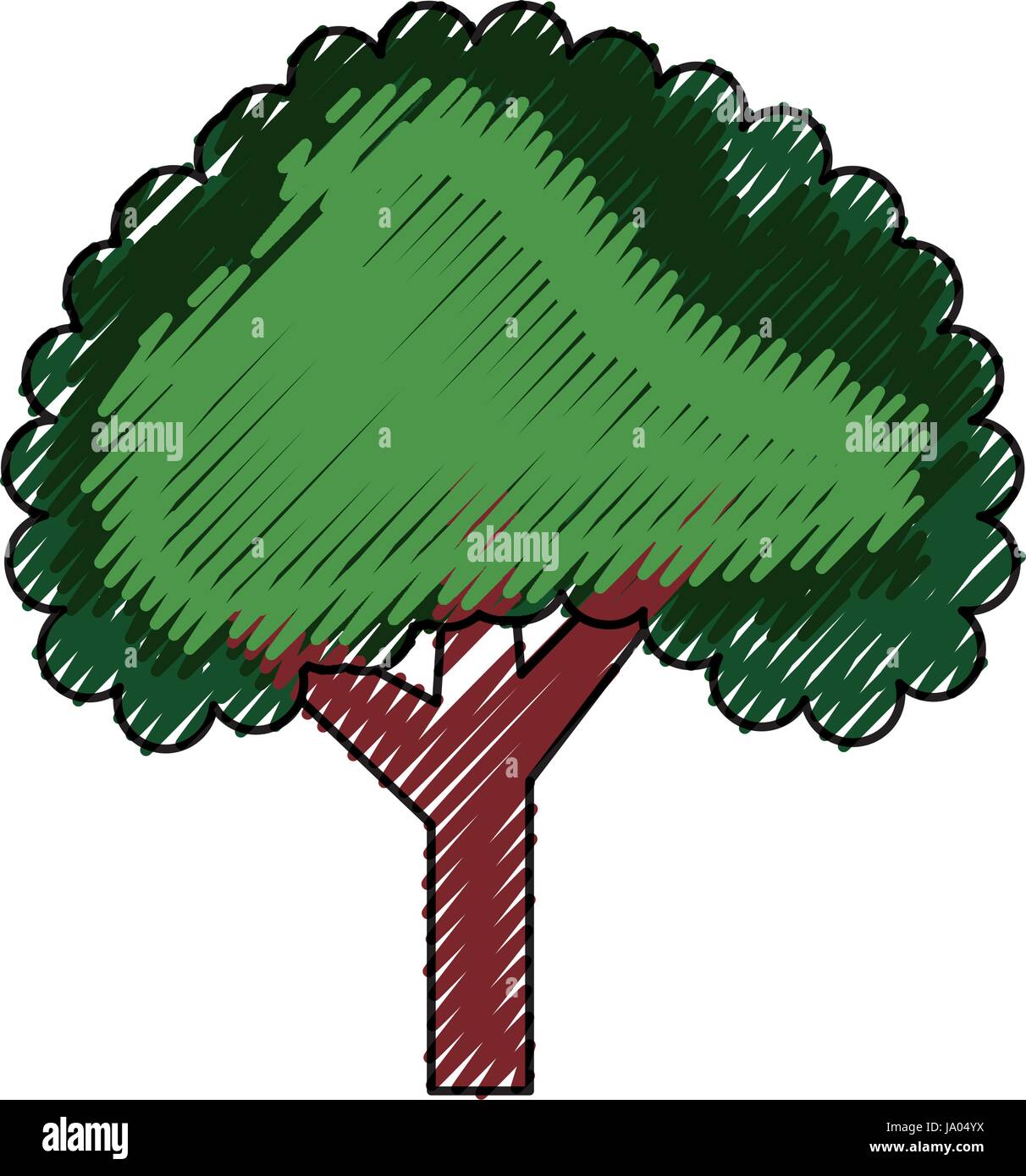 Beautiful tree isolated Stock Vector Image & Art - Alamy
