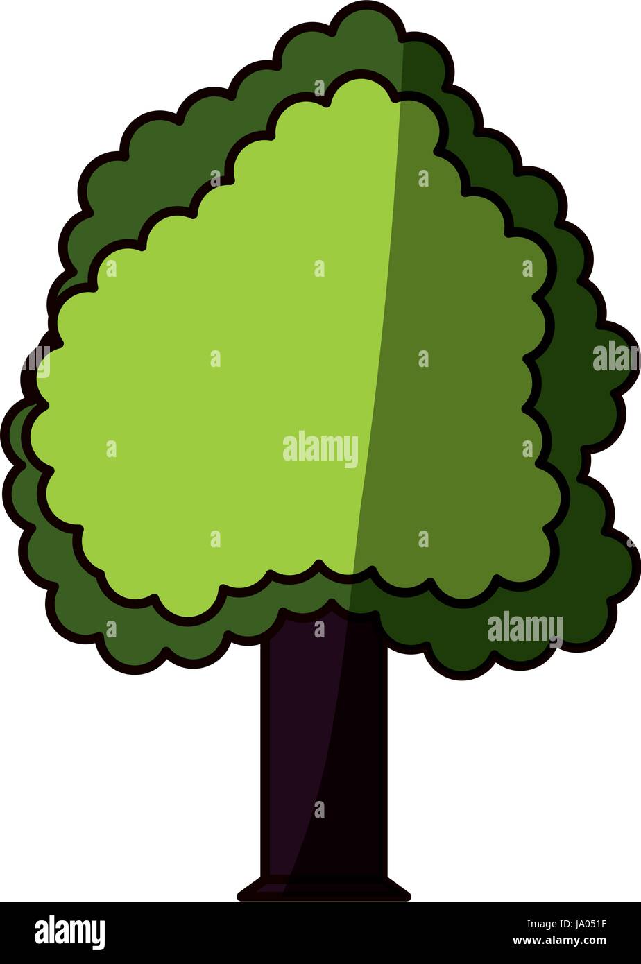 Beautiful tree isolated Stock Vector Image & Art - Alamy