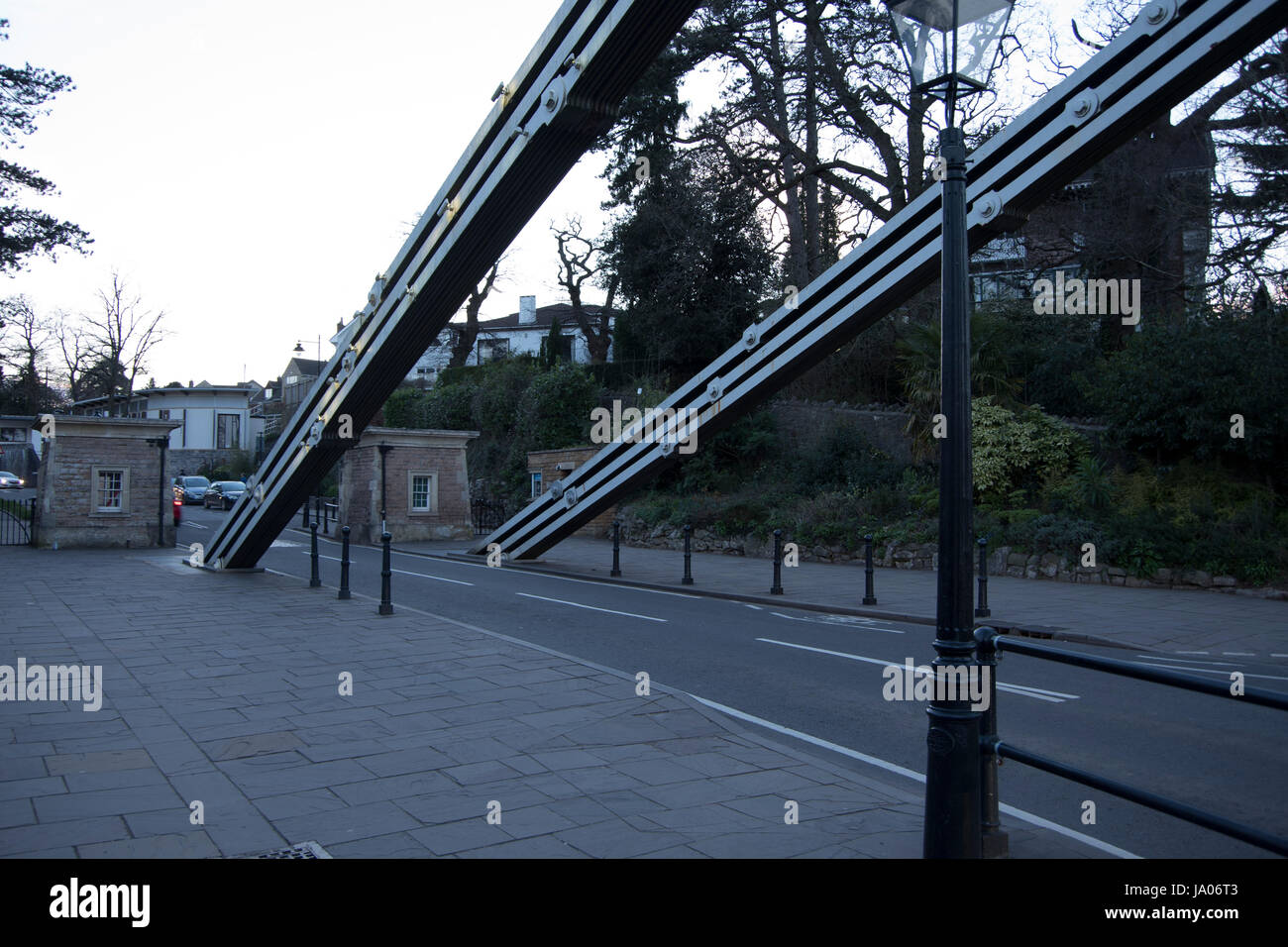 Views from Clifton Suspension Bridge in Bristol and Somerset UK Stock Photo