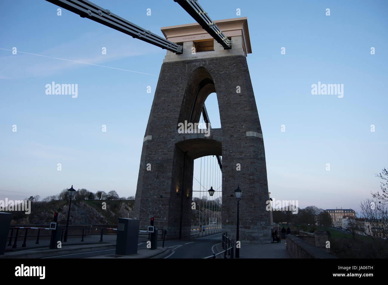 Views from Clifton Suspension Bridge in Bristol and Somerset UK Stock Photo