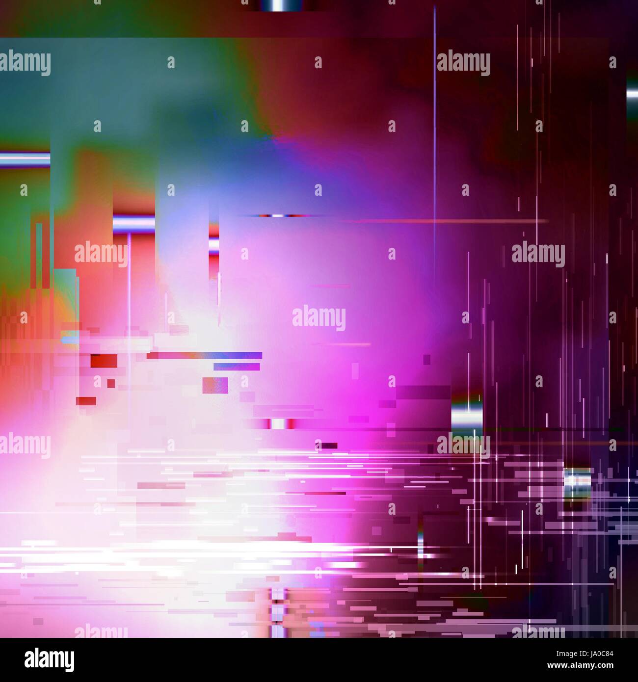 Colorful pixel mosaic error screen Stock Vector Images - Alamy