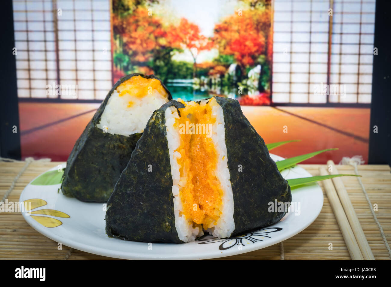 Onigiri japan traditional food rice High Resolution Stock Photography