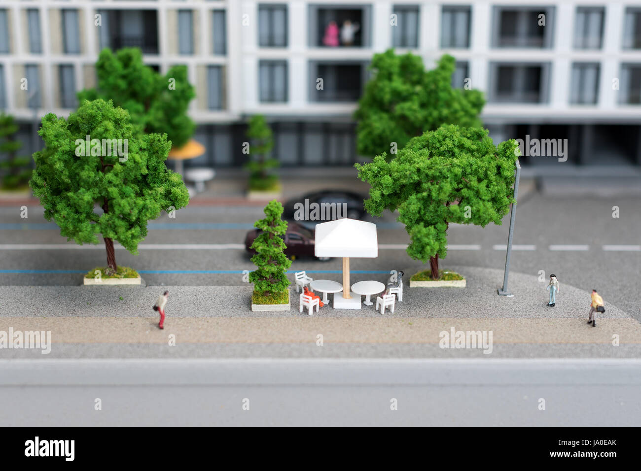 miniature toy buildings