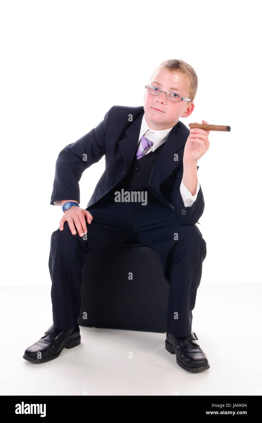 cigar, earnest, laugh, laughs, laughing, twit, giggle, smile, smiling, Stock Photo