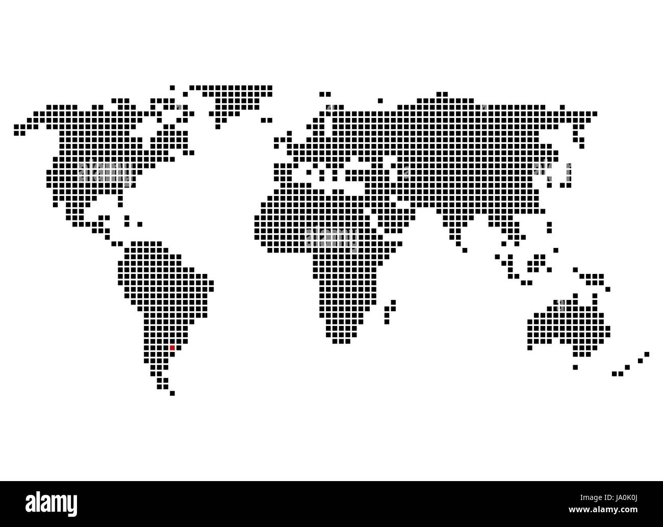 argentina, capital, marking, situation, position, globe, planet, earth, world, Stock Photo