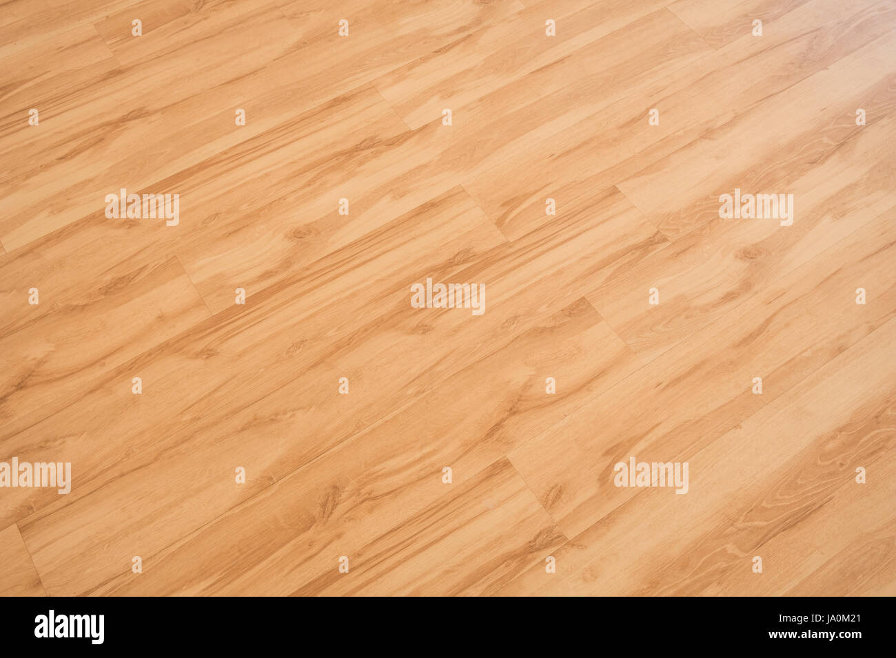 wooden floor - oak wood parquet / laminate background Stock Photo