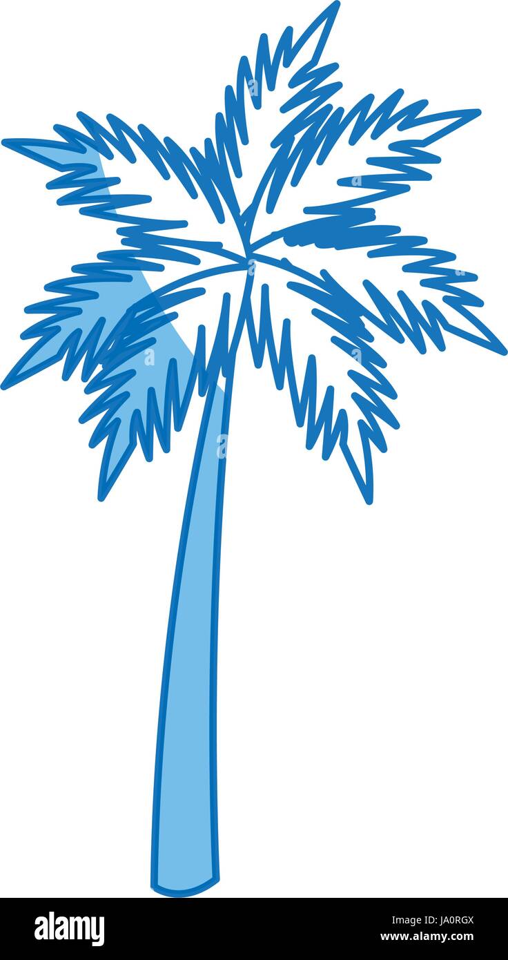 palm tropical tree beach plant image Stock Vector Image & Art - Alamy