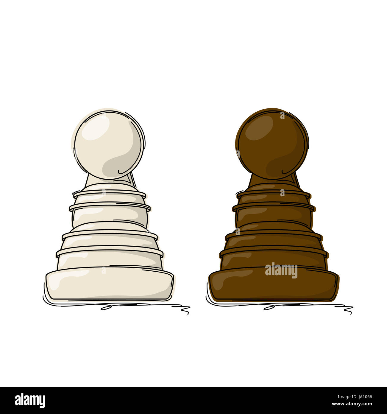 Concept. Chess Pawn on a Boxing Stock Illustration - Illustration of game,  arena: 24129087