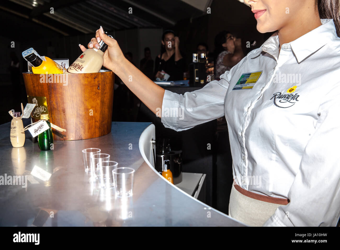 Spain Bar Food Bartender Stock Photos & Spain Bar Food Bartender Stock