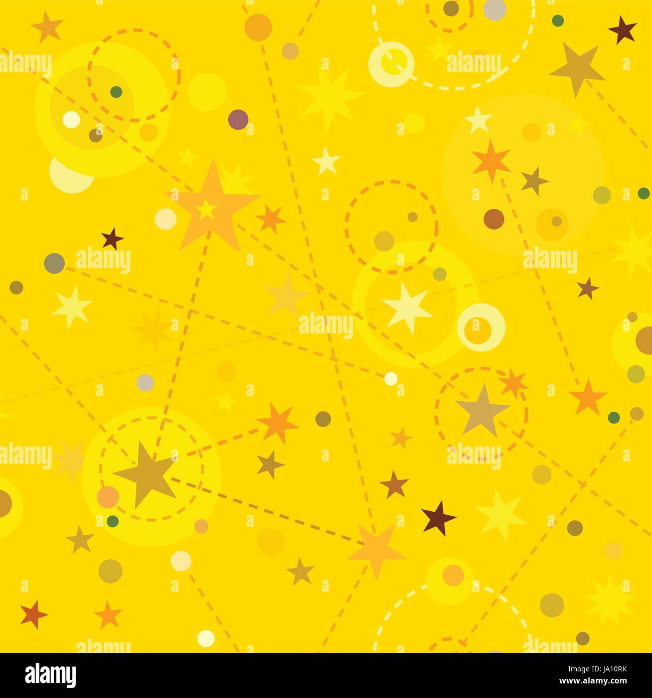 Golden Stars seamless pattern swatch tile background Stock Vector Image ...