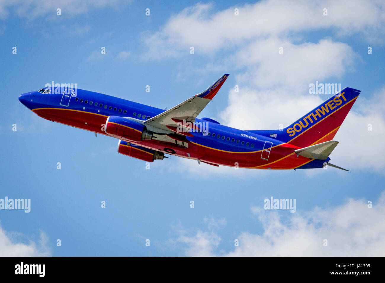 A Southwest Airlines jet takes off from Philadelphia International ...
