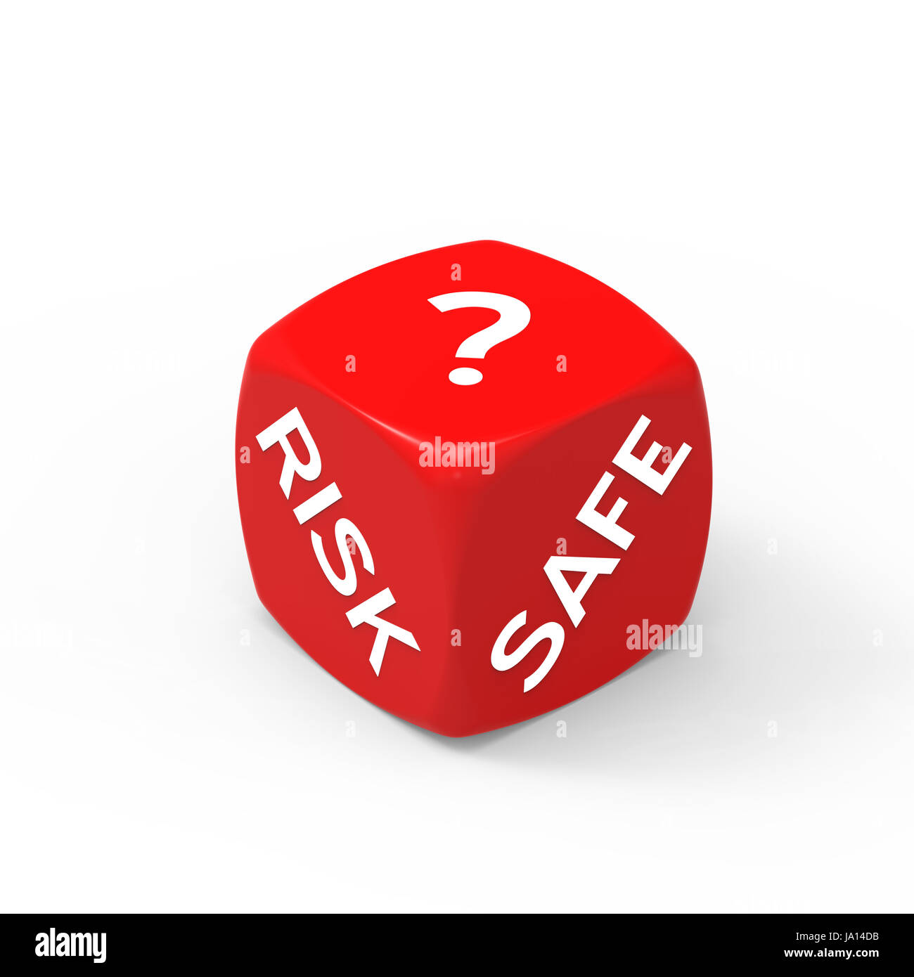 Risk Insurance Dice Question Mark Choice Safe Game Tournament Play Stock Photo Alamy